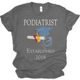 Podiatrist Established 2018 Med School Graduation Shirt Unisex Jersey T-Shirt