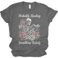 Probably Reading Something Unholy Book Lovers Unisex Jersey T-Shirt