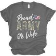 Proud Army Wife Army Graduation Wife US Army Wife Unisex Jersey T-Shirt
