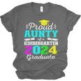 Proud Aunty Of Kindergarten Graduate 2024 Graduation Aunty Unisex Jersey T-Shirt