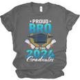 Proud Brother Of Two 2024 Graduates Twin Family Graduation Unisex Jersey T-Shirt