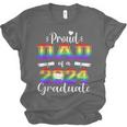 Proud Dad Of 2024 Graduate Class 2024 Graduation Family Unisex Jersey T-Shirt