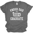 Proud Dad Of A 2024 Graduate Grad Class Of 2024 Graduation Unisex Jersey T-Shirt