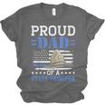 Proud Dad Of A State Trooper Police Officer Graduation Unisex Jersey T-Shirt