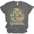 Proud Dad Of Two 2025 Graduates Graduation Family Unisex Jersey T-Shirt