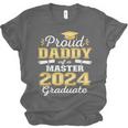 Proud Daddy Of 2024 Class Master Graduate Family Graduation Unisex Jersey T-Shirt