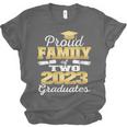 Proud Family Of Two 2023 Graduate Class 2023 Graduation Unisex Jersey T-Shirt