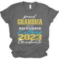 Proud Grandma Of 2023 College Graduate Family 23 Graduation Unisex Jersey T-Shirt