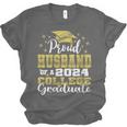 Proud Husband Of 2024 College Graduate Family 24 Graduation Unisex Jersey T-Shirt