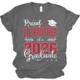 Proud Lil Brother Of a Class Of 2026 Graduate For Graduation Unisex Jersey T-Shirt