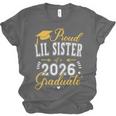 Proud Lil Sister Of a Class Of 2026 Graduate For Graduation Unisex Jersey T-Shirt