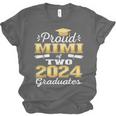 Proud Mimi Of Two 2024 Graduate Class 2024 Graduation Family Unisex Jersey T-Shirt