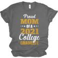 Proud Mom Of A 2021 College Graduate Senior Graduation Unisex Jersey T-Shirt