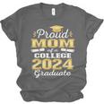 Proud Mom Of 2024 College Graduate Family 24 Graduation Unisex Jersey T-Shirt