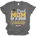 Proud Mom Of A Class Of 2026 Graduate Senior Gold Graduation Unisex Jersey T-Shirt