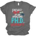 Proud Mom PhD Doctoral Graduation Doctorate Degree Unisex Jersey T-Shirt