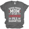 Proud Mom Of PhDaughter PhD Degree Graduate Graduation Unisex Jersey T-Shirt