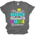 Proud Niece Of Kindergarten Graduate 2024 Graduation Niece Unisex Jersey T-Shirt