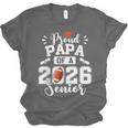 Proud Papa Of A 2026 Senior Football Graduation Dad Unisex Jersey T-Shirt
