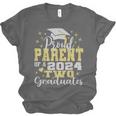 Proud Parent Of Two 2024 Graduate Class 2024 Graduation Unisex Jersey T-Shirt