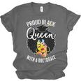 Proud Queen PhD Doctorate Degree Graduation Woman Girl Unisex Jersey T-Shirt