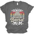 Proud Senior Mom Marching Band Mom Class Of 2025 Graduation Unisex Jersey T-Shirt