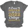 Proud Sister 2022 College Graduate Shirt Sibling Graduation Unisex Jersey T-Shirt