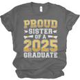 Proud Sister Of A 2025 Graduate Shirt Class 2025 Graduation Unisex Jersey T-Shirt