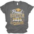 Proud Sister Of 2026 Graduate College Graduation Hat Party Unisex Jersey T-Shirt