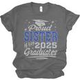 Proud Sister Of Two Class Of 2025 Graduates Twins Graduation Unisex Jersey T-Shirt
