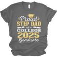 Proud Step Dad Of 2025 College Graduate Family 25 Graduation Unisex Jersey T-Shirt
