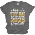 Proud Step Dad Of A Class Of 2025 Graduate Senior Graduation Unisex Jersey T-Shirt