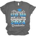 Proud Step Dad Of Kindergarten Graduate 2024 Graduation Step Unisex Jersey T-Shirt