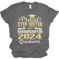 Proud Step Sister Of Kindergarten Graduate 2024 Graduation Unisex Jersey T-Shirt