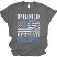 Proud Wife Of a State Trooper Police Officer Graduation Unisex Jersey T-Shirt