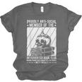 PROUDLY ANTI-SOCIAL MEMBER OF THE Introverted Book Club Unisex Jersey T-Shirt