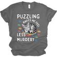 Puzzling Makes Me Feel Less Murdery Introvert Puzzle Cat Unisex Jersey T-Shirt Puzzling Makes Me Feel Less Murdery Introvert Puzzle Cat Unisex Jersey T-Shirt