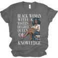 Queen Masters Degree Graduation Educated Melanin Grad Unisex Jersey T-Shirt