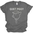 Quiet Piggy Introvert Media Humor Minimalist Line Art Unisex Jersey T-Shirt Quiet Piggy Introvert Media Humor Minimalist Line Art Unisex Jersey T-Shirt