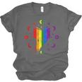 Rainbow Book With Stars And Moon Phases Gay Pride LGBT Unisex Jersey T-Shirt