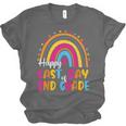 Rainbow Last Day Of 2nd Grade Teacher Student Graduation For Men Women Kids Unisex Jersey T-Shirt