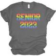 Rainbow LGBT Pride Senior 2023 Graduation Unisex Jersey T-Shirt