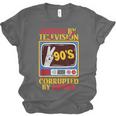 Raised By Television Corrupted By Memes Internet Nostalgia Unisex Jersey T-Shirt Raised By Television Corrupted By Memes Internet Nostalgia Unisex Jersey T-Shirt