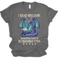 I Read Because Roasting People Is Frowned Upon Dragons Books Unisex Jersey T-Shirt I Read Because Roasting People Is Frowned Upon Dragons Books Unisex Jersey T-Shirt