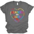 Readers Are Leaders Reading Teacher Women Kids Book Lovers Unisex Jersey T-Shirt Readers Are Leaders Reading Teacher Women Kids Book Lovers Unisex Jersey T-Shirt