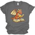 Reading Dragon Book Lover Bookworm Reader Unisex Jersey T-Shirt