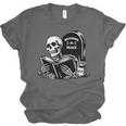 READING IN PEACE RIP Introvert Skeleton Read Book Meme Unisex Jersey T-Shirt