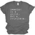 Reading Is a Right Not a Privilege Banned Books Unisex Jersey T-Shirt