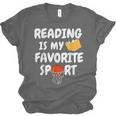 Reading Is My Tee Favorite Sport Basketball World Book Day Unisex Jersey T-Shirt
