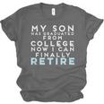 Now I Can Retire Son College Graduation Retirement Unisex Jersey T-Shirt